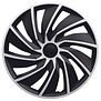 AutoStyle 4-Delige Wieldoppenset Turbo 14-inch zilver/zwart