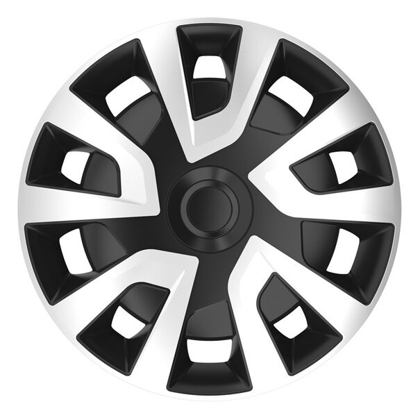 AutoStyle 4-Delige Wieldoppenset Revo-VAN 16-inch zilver/zwart (bol)