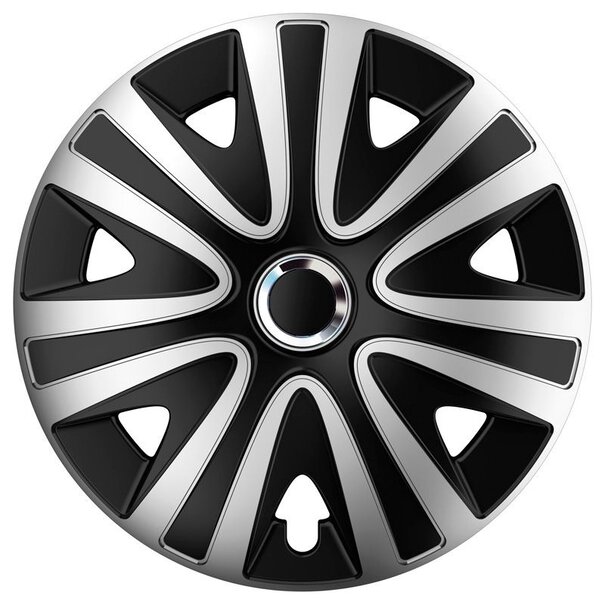 AutoStyle 4-Delige Wieldoppenset Rialto Pro 14-inch zilver/zwart