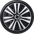 AutoStyle 4-Delige Wieldoppenset Rialto Pro 14-inch zilver/zwart