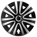 AutoStyle AutoStyle 4-Delige Wieldoppenset Rialto Pro 13-inch zilver/zwart