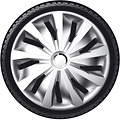 AutoStyle 4-Delige Wieldoppenset Grip Pro 16-inch zilver