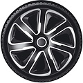 AutoStyle 4-Delige Wieldoppenset Livorno 16-inch zilver/zwart carbon-look