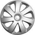 AutoStyle 4-Delige Wieldoppenset Livorno 16-inch zilver carbon-look