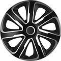 AutoStyle 4-Delige Wieldoppenset Livorno 13-inch zilver/zwart carbon-look