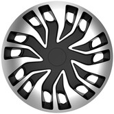 AutoStyle 4-Delige Wieldoppenset Fast-VAN 16-inch zilver/zwart (bol)