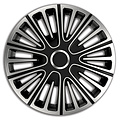 AutoStyle 4-Delige Wieldoppenset Motion 14-inch zilver/zwart