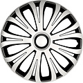 AutoStyle AutoStyle 4-Delige Wieldoppenset Avera 14-inch zilver/zwart