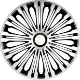 AutoStyle 4-Delige Wieldoppenset Volante 16-inch zilver/zwart