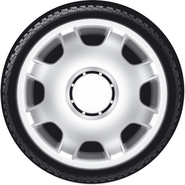 AutoStyle 4-Delige Wieldoppenset VAN 16-inch zilver (bol)