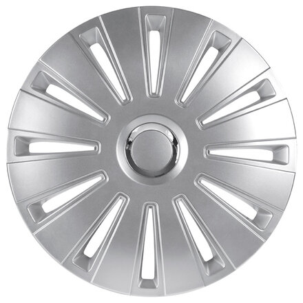 AutoStyle 4-Delige Wieldoppenset Daytona Pro 13-inch zilver/chroom ring