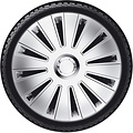 AutoStyle AutoStyle 4-Delige Wieldoppenset Daytona Pro 13-inch zilver/chroom ring