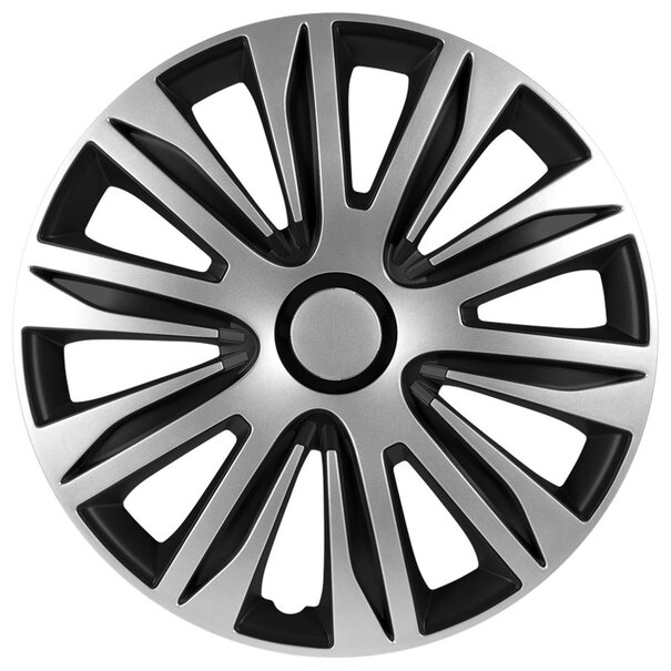 AutoStyle AutoStyle 4-Delige Wieldoppenset Nardo 16-inch zilver/zwart