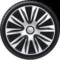 AutoStyle 4-Delige Wieldoppenset Nardo 15-inch zilver/zwart