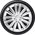 AutoStyle 4-Delige Wieldoppenset Intenso Pro 16-inch zilver + chroom ring