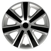 AutoStyle 4-Delige Wieldoppenset VR 14-inch zilver/zwart