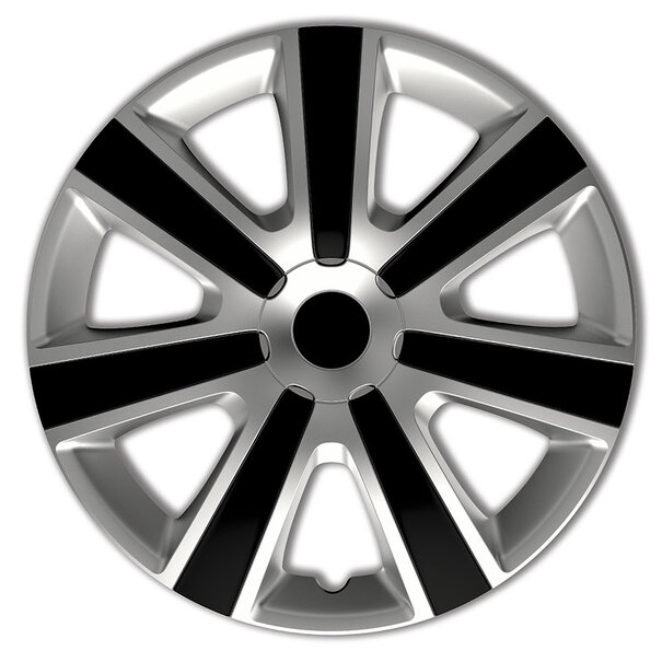AutoStyle AutoStyle 4-Delige Wieldoppenset VR 14-inch zilver/zwart