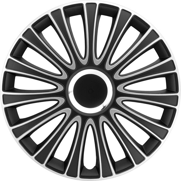 AutoStyle AutoStyle 4-Delige Wieldoppenset LeMans 16-inch zwart/zilver