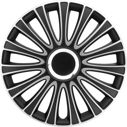 AutoStyle 4-Delige Wieldoppenset LeMans 15-inch zwart/zilver