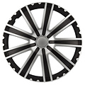 AutoStyle 4-Delige Wieldoppenset Toro 13-inch zwart/zilver