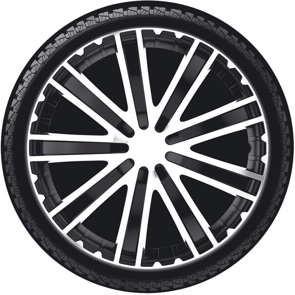 AutoStyle AutoStyle 4-Delige Wieldoppenset Toro 13-inch zwart/zilver