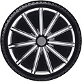 AutoStyle AutoStyle 4-Delige Wieldoppenset Nero 18-inch zilver/zwart