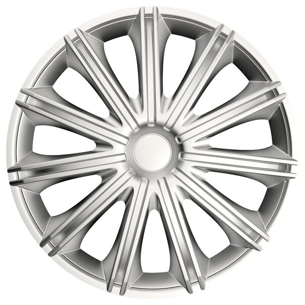 AutoStyle 4-Delige Wieldoppenset Nero 18-inch zilver