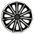 AutoStyle AutoStyle 4-Delige Wieldoppenset Nero 16-inch zilver/zwart