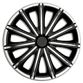 AutoStyle 4-Delige Wieldoppenset Nero 14-inch zilver/zwart
