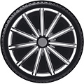 AutoStyle 4-Delige Wieldoppenset Nero 13-inch zilver/zwart