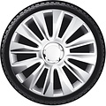 AutoStyle AutoStyle 4-Delige Wieldoppenset Avalone Pro 16-inch zilver + chroom ring