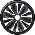 AutoStyle AutoStyle 4-Delige Wieldoppenset Avalone 15-inch zilver/zwart