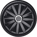 AutoStyle AutoStyle 4-Delige Wieldoppenset Spyder 13-inch zwart + chroom ring
