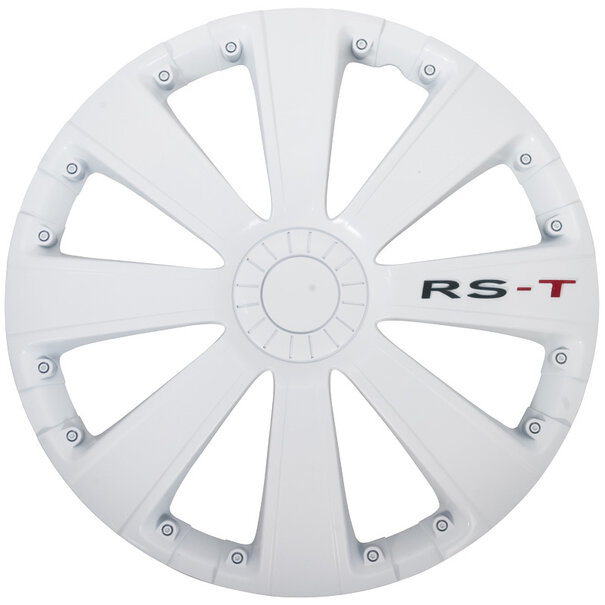 AutoStyle 4-Delige Wieldoppenset RS-T 13-inch wit