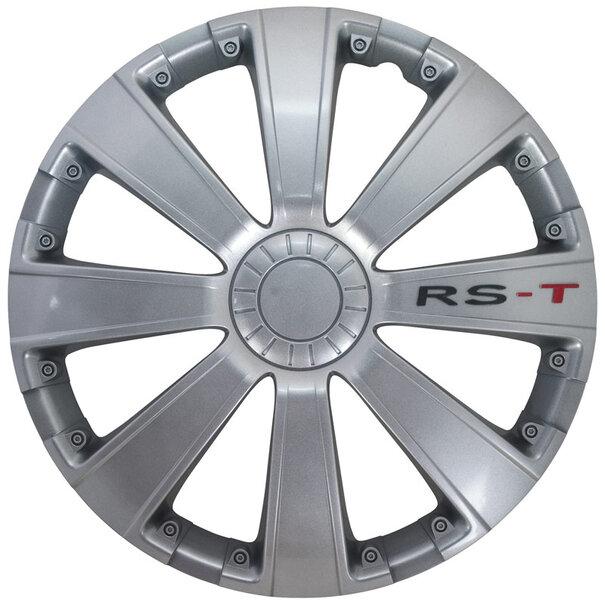AutoStyle 4-Delige Wieldoppenset RS-T 13-inch zilver