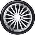 AutoStyle AutoStyle 4-Delige Wieldoppenset Radical 15-inch zilver + chroom ring