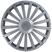 AutoStyle 4-Delige Wieldoppenset Radical 14-inch zilver + chroom ring