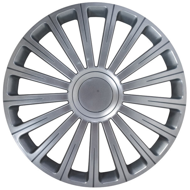 AutoStyle AutoStyle 4-Delige Wieldoppenset Radical 14-inch zilver + chroom ring