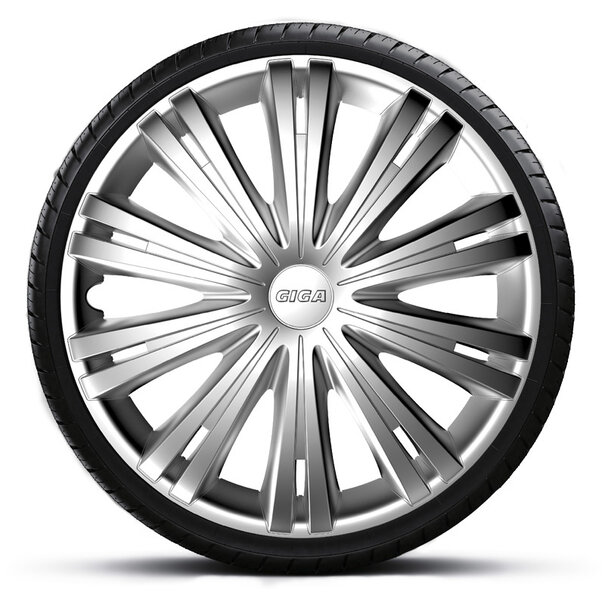 AutoStyle AutoStyle 4-Delige Wieldoppenset Giga 15-inch zilver