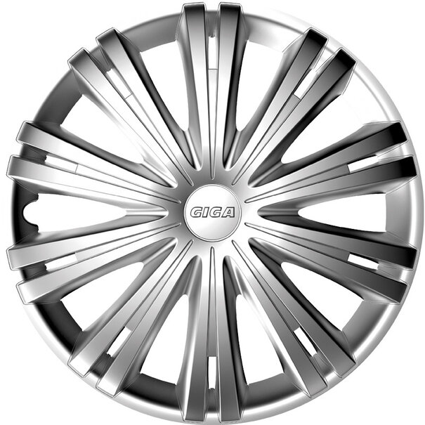 AutoStyle 4-Delige Wieldoppenset Giga 14-inch zilver