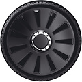 AutoStyle 4-Delige Wieldoppenset Silverstone Pro 14-inch zwart