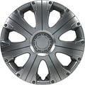 AutoStyle 4-Delige Wieldoppenset Racing 14-inch zilver