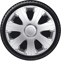 AutoStyle 4-Delige Wieldoppenset Racing 13-inch zilver