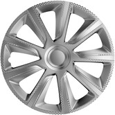 J-Tec Wieldoppenset Veron - 16-inch - Zilver/Carbon-look
