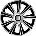 J-Tec 4-Delige J-Tec Wieldoppenset Veron 13-inch zilver/zwart/carbon-look