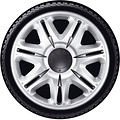 J-Tec 4-Delige J-Tec Wieldoppenset Nascar 16-inch zilver