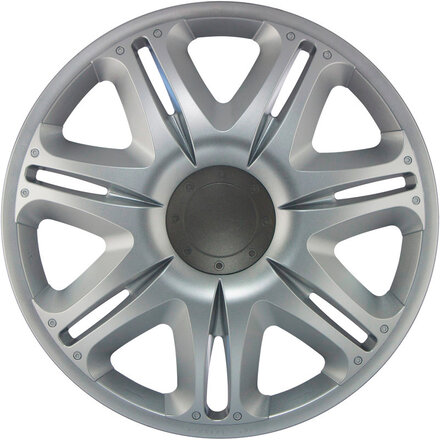 4-Delige J-Tec Wieldoppenset Nascar 15-inch zilver