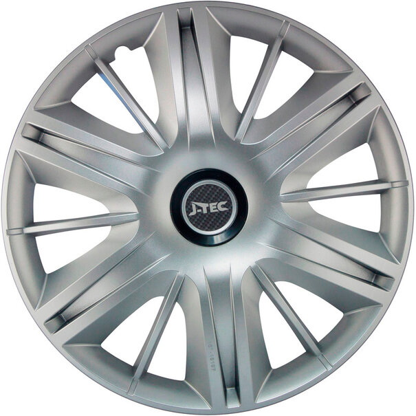 J-Tec 4-Delige J-Tec Wieldoppenset Maximus 16-inch zilver