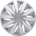 J-Tec 4-Delige J-Tec Wieldoppenset Lazio 15-inch zilver/carbon-look