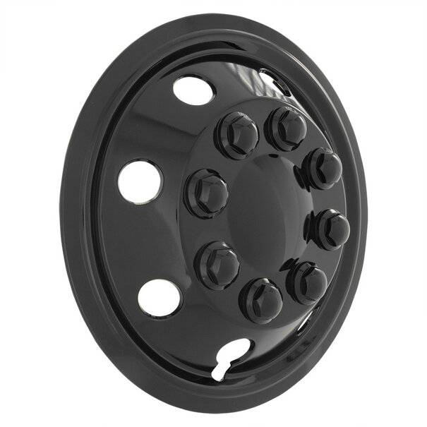 AutoStyle AutoStyle 4-Delige Wieldoppenset Utah 16-inch glanzend zwart (extra bol)